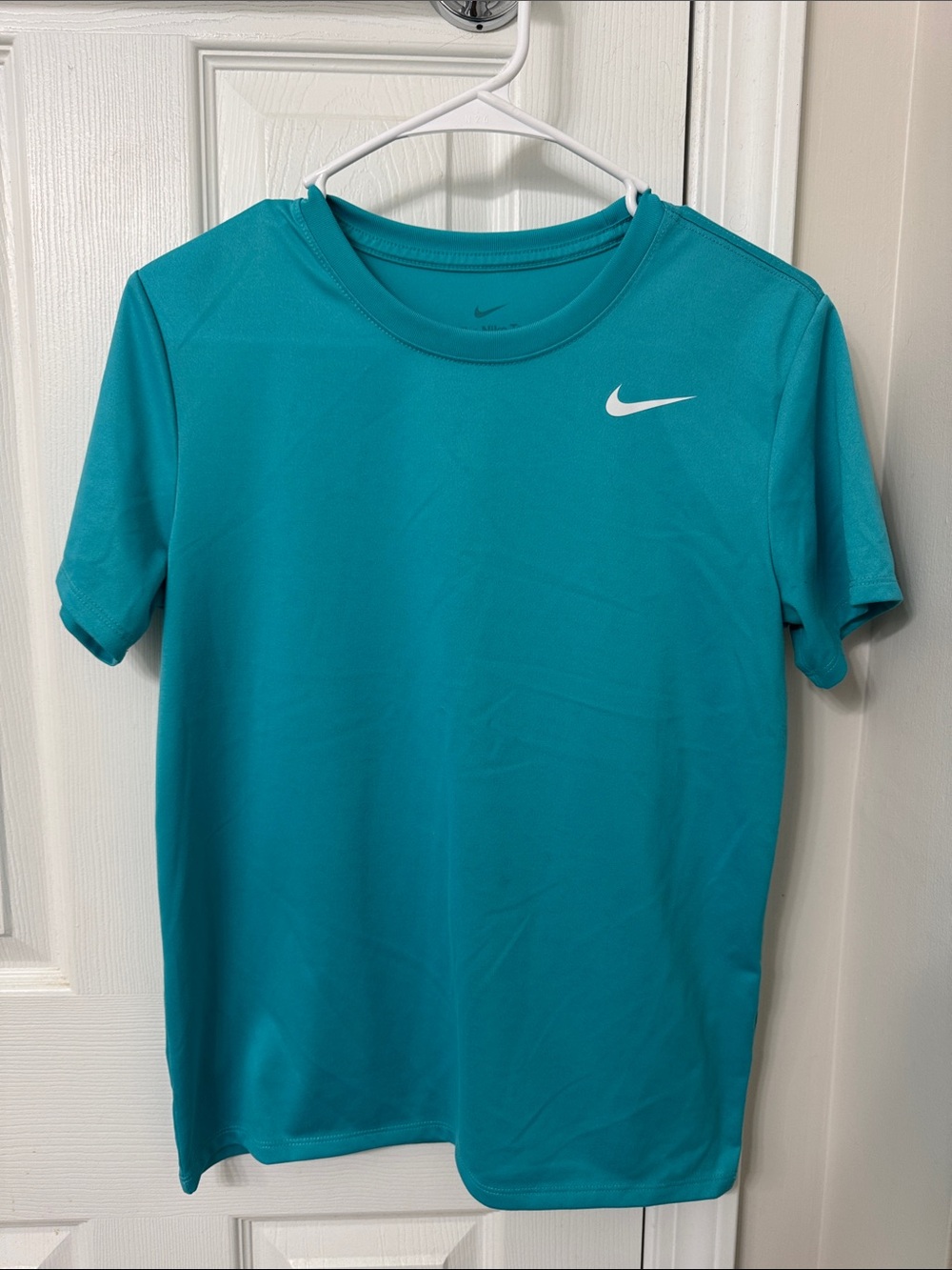 Nike Teal Athletic Dri-FIT Tee with White Swoosh